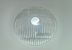Headlamp glass with lens